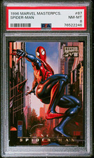 1996 Marvel Masterpieces #87 Spider-Man Genesis PSA 8 picture