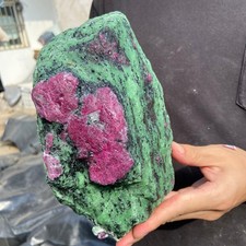 7.7lb Natural Ruby Zoisite Crystal Gemstone Rough Anyolite Mineral Specimen picture