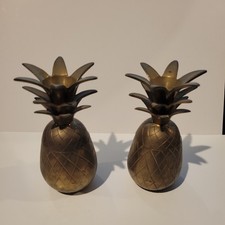 2 x Brass Pineapple Vintage Home Decorative Tabletop Retro 5