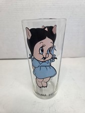 Vintage 1973 Pepsi Petunia Pig Warner Bros Looney Tunes Drinking Glass picture