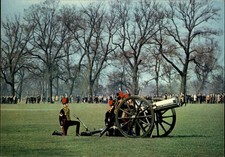 King's Troop Royal Horse Artillery ~ Hyde Park London England ~ color RPPC picture