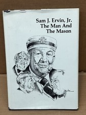 The Man and the Mason 1985 Grand Lodge Of North Carolina Sam J. Ervin, Jr.  w DJ picture