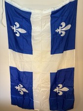 Vintage Quebec provincial flag Nylon Made In Canada Art Decor picture