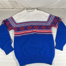 Very RARE Vintage SNO JET KNIT Sweater Snojet Snowmobile Apparel Sz Small? picture