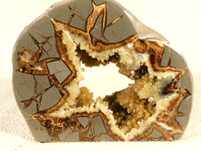 Big Polished AAA Crystal Filled Hollow Septarian GEODE FREE Standing Utah 780gr picture