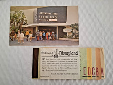 Disneyland 1960s Ticket Book Mixed w/Added Tickets (33 Total)+Inner Space PC WDP picture