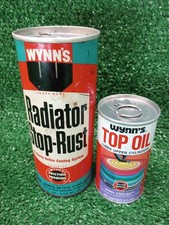 Vintage 1970 Wynn’s Engine Top Oil + Radiator Stop-Rust Both Full Unopened picture