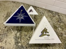 SWAROVSKI 1995 Annual Star Ornament With Box Paperwork and COA MPN 194700 picture