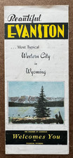 Vintage Travel Brochure Beautiful Evanston Most Typical Western City in Wyoming picture