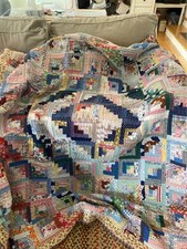 Vintage Log Cabin quilt  picture