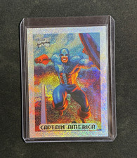 Marvel Hologram 1994 Captain America #1 SILVER Hologram RARE Insert picture