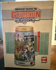 Vintage Budweiser Gridiron Legacy Football Stein Limited Edition With OG Box picture