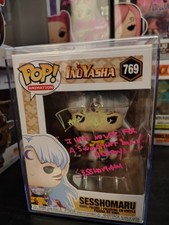 Sesshomaru Funko Pop Signed and Quoted by David Kaye picture