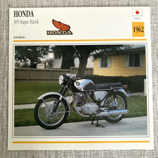 Honda 305 Super Hawk Touring 1962 Japan Edito Service Atlas Motorcycle Card picture