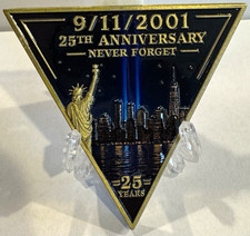 New Jersey State Police 9/11/2001 25th Anniversary Never Forget Challenge Coin picture