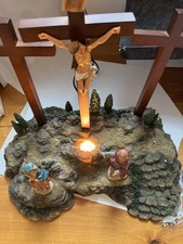 Fontanini Crucifixion Complete With Mary and John Excellent Condition Easter picture