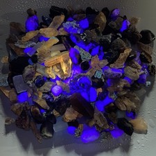 6 Pounds Beautiful Rock Collection Mixed Stones Uv Reactive Specimens Etc. picture