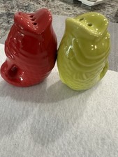 Cute Little Red And Green Fish Salt And Pepper Shakers picture
