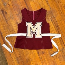 Vintage Montrose High School Letterman Cheer Vest With Pins picture