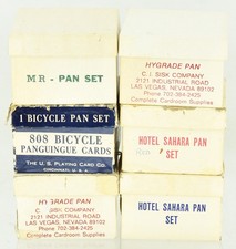 LOT of 6 Vintage Pan Playing Card Sets from the Sahara Hotel & Casino  picture