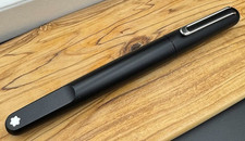 NEW Montblanc M Ultra Black Matte Luxury Rollerball Pen Germany w/ Box Authentic picture