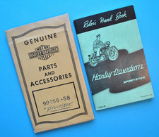 Vintage 1957-58 Harley Davidson Riders Hand Book XL XLH Sportster Owners Manual picture