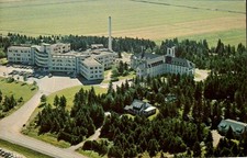 Montmagny Quebec - Hotel-Dieu Hospital and Augustine Monastery - Chrome 1960s picture
