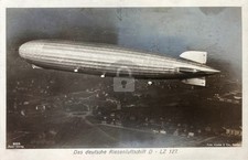 Graf Zeppelin LZ 127 Airship in Flight RPPC Photo Postcard COPY picture
