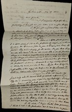 1835 Handwritten Letter Thomas Hopkins Gallaudet to Reverend James T. Dickinson picture