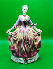 southern belle porcelain figurine hand painted made in occupied Japan picture