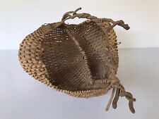 Vintage Hand Woven Buttocks Basket With Handle, Jeanne Drevas, Artist picture