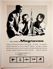 Magnavox Recruitment Ad 1950s/60s Engineers Missiles Radar Fort Wayne IN picture