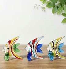 Beautiful hand blown small Angel fish perfect gifts. Set of 3 picture