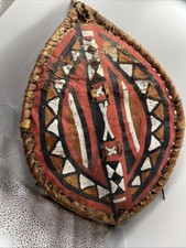 VINTAGE African Masai Shield HAND-MADE Authentic African ART picture
