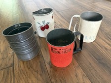 Vintage Flour Sifter Lot Bromwell’s and Androck Flour Sifter Antique picture
