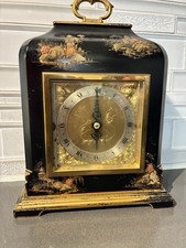 VTG ELLIOTT OF LONDON CHINOISERIE BRACKET BLACK LACQUER NEEDS SERVICE picture