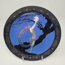 House of Erte Franklin Mint Royal Doulton Fireflies Numbered 8” Plate Art Deco picture