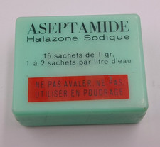 Vintage French Asptamide Empty Plastic Bacteride Medicine Box Container   P916 picture