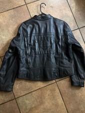 Vintage 2002 Harley-Davidson Women's XLW Embossed Logo Vented Leather Motorcycle picture