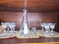 Baccarat Talleyrand Crystal Decanter Set 0.6qt w/ Stopper & 6 Glasses picture