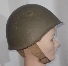 Original WWII Italian M33 Helmet with Liner & Chinstrap Size 56 picture