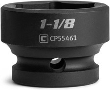 1-1/8 in. Stubby Impact Socket, 1/2 in. Drive, 6-Point, SAE picture