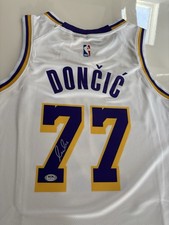 🔥🏀 Luka Doncic Hand Signed Los Angeles Lakers Jersey, PSA COA 🏀🔥 picture