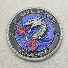 USAF 50th Range Squadron Forge in Fire to Dominate War Challenge Coin picture