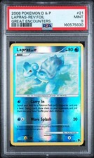 2008 POKEMON DIAMOND & PEARL GREAT ENCOUNTERS #21 LAPRAS-REV.FOIL GREAT ENCOUNTE picture