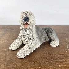 Vintage 1988 Castagna Old English Sheepdog Figurine Made in Italy Resin Sculptur picture