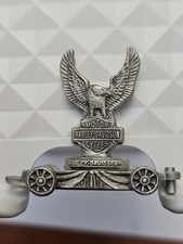 HARLEY DAVIDSON 2001 PEWTER MINI TRAIN EAGLE BOX CAR #1060 OF 2500 RARE HTF picture