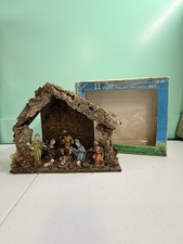 Vintage Italian Crèche Nativity Set 11 Piece Set In Original Box picture