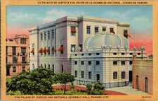 Panama City Palace of Justice National Assembly Hall CT Art-Colortone Postcard picture