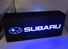 Subaru Decor Man Cave Desk LED Lightbox USB Powered lighted sign shop picture